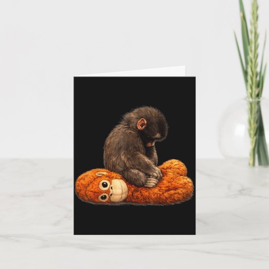 Baby aap stomp  kaart (Voorkant)