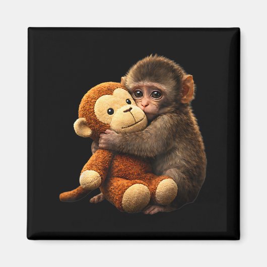 Baby aap stomp knuffel cute aap stomp knuffel magneet (Voorkant)