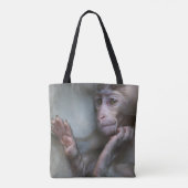 Baby aap tote bag (Achterkant)