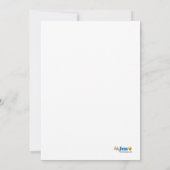 Baby aap TWINS 5x7 Baby Shower-uitnodigingen Kaart (Achterkant)