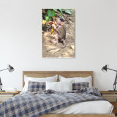 Baby aapje canvas afdruk (Insitu (Slaapkamer))