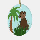 Baby aapje keramisch ornament (Rechts)