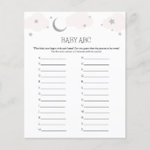 Baby ABC Baby shower Game