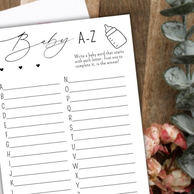 Baby ABC Shower Spel (Creator heeft geüpload)