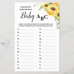 Baby ABC - Spaans spaans baby shower Flyer
