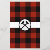 Baby ABCs Little Lumberjack Baby shower Game (Achterkant)