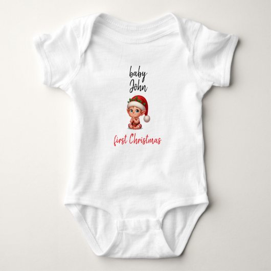 Baby Achternaam ELF Schattige Stijlvol Schattig Romper (Voorkant)