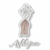 Baby Adembloemen Sticker (Voorkant)