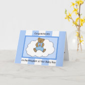 Baby Adoptie Kaart — Baby Boy (Gele Bloem)