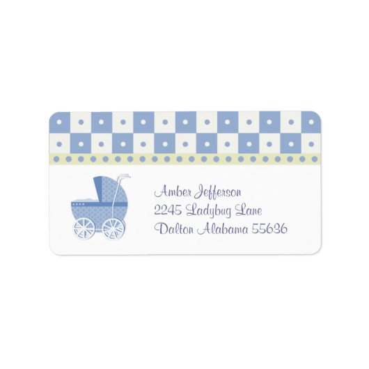 Baby Adresetiket Etiket (Voorkant)