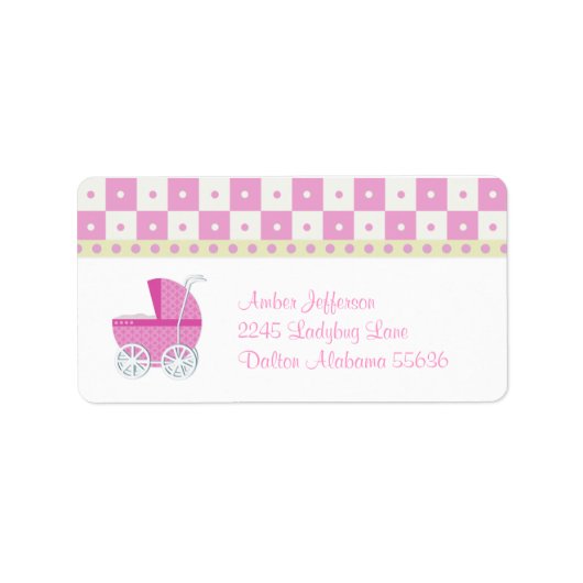 Baby Adresetiket Etiket (Voorkant)