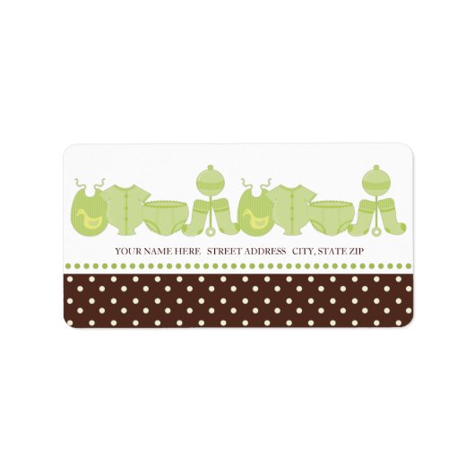 Baby Adresetiketten Etiket (Voorkant)