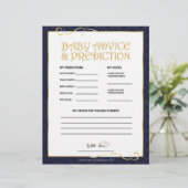 Baby advies en voorspelling [Golden Blue] Briefhoofd (Staand voorkant)