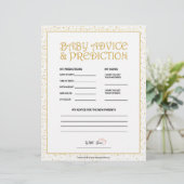 Baby advies en voorspelling [Golden Sparkles] Briefhoofd (Staand voorkant)