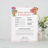 Baby advies en voorspelling [Teddy Bears] Briefhoofd (Staand voorkant)