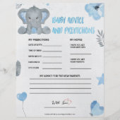 Baby advies en voorspellingen [Baby olifant [blauw Briefhoofd (Voorkant)