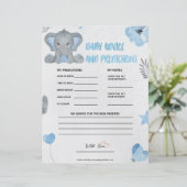 Baby advies en voorspellingen [Baby olifant [blauw Briefhoofd (Staand voorkant)