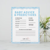 Baby advies en voorspellingen [Luxe kant [blauw]] Briefhoofd (Staand voorkant)