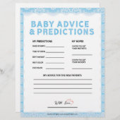 Baby advies en voorspellingen [Luxe kant [blauw]] Briefhoofd (Voorkant / Achterkant)