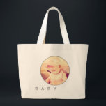 Baby Afbeelding - Aangepaste ronde Grote Tote Bag<br><div class="desc">Cute baby tas of luiertas - voeg uw favoriete baby in het ronde lijst toe. Een foto met speciale effecten ziet er hier bijzonder schattig uit! U kunt de tekst hieronder wijzigen als u dat wilt.</div>