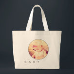 Baby Afbeelding - Aangepaste ronde Grote Tote Bag<br><div class="desc">Cute baby tas of luiertas - voeg uw favoriete baby in het ronde lijst toe. Een foto met speciale effecten ziet er hier bijzonder schattig uit! U kunt de tekst hieronder wijzigen als u dat wilt.</div>