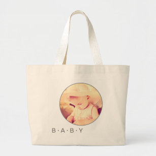 Baby Afbeelding - Aangepaste ronde Grote Tote Bag