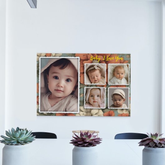 Baby Afbeelding Lijst, Fotocollage Keepsake Foto Afdruk