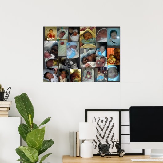 baby afbeeldingen poster (Thuiskantoor)
