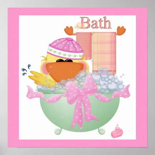 Baby afdrukken poster (Voorkant)