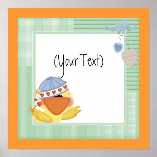 Baby afdrukken poster (Voorkant)