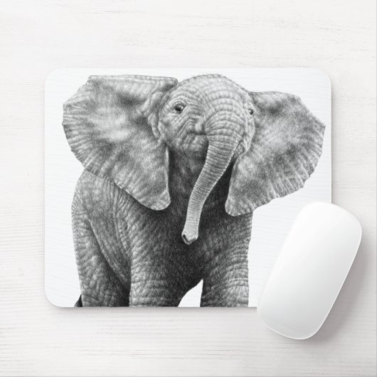 Baby African Elephant Mousepad Muismat (Met muis)