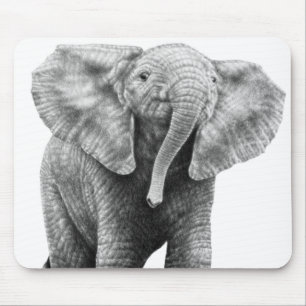 Baby African Elephant Mousepad Muismat