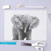 Baby Afrikaanse olifant Tissuepapier (Craft)
