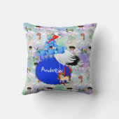 Baby afspeelplaten met regenbogen en wolken kussen (Achterkant)