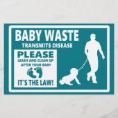 BABY AFVAL - Kennisgeving geschied onder nummer Flyer (Achterkant)