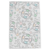 Baby Ahoy Nautische Baby Gift Bag Medium Cadeauzakje (Voorkant)