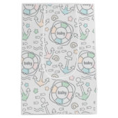 Baby Ahoy Nautische Baby Gift Bag Medium Cadeauzakje (Achterkant)