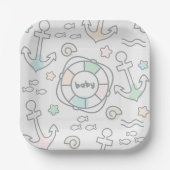 Baby Ahoy Papier Bord (Voorkant)