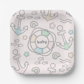Baby Ahoy Papier Bord (Voorkant)