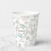Baby Ahoy papieren bekers (Achterkant)