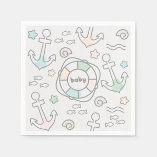 Baby Ahoy papieren servetten