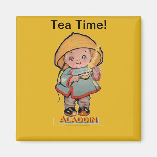 Baby Aladdin en zijn lamp. Magneet (Voorkant)