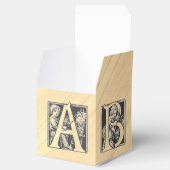 BABY alfabet blok houten  gunst box Bedankdoosjes (Geopend)