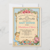 Baby Alice in Wonderland Tea Party Uitnodigen Kaart (Voorkant)