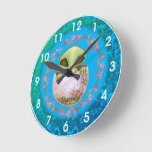 Baby Alien Clock Ronde Klok (Hoek)