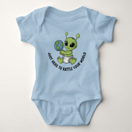 Baby Alien Holding Rattle Bodysuit