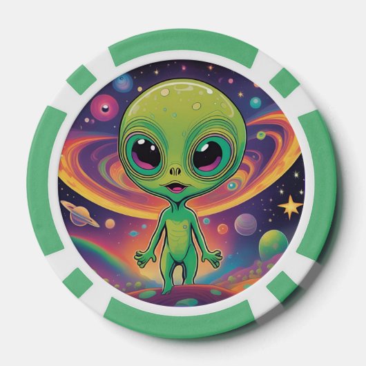 Baby Alien Poker Chips (Achterkant)
