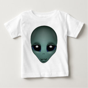 Baby Alien Shirten Organic Alien w. Moon Baby Shir