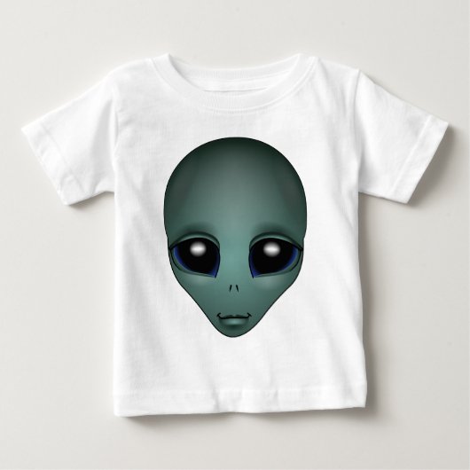 Baby Alien Shirten Organic Alien w. Moon Baby Shir (Voorkant)