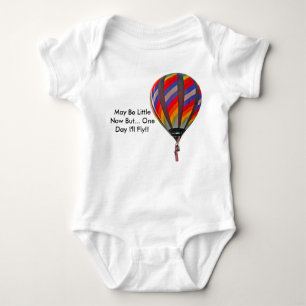 Baby alleen met luchtballon romper